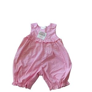 Pink Gingham Baby Romper Size 24m